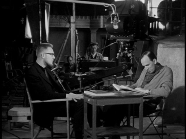 Screen capture from A Film Trilogy by Ingmar Bergman