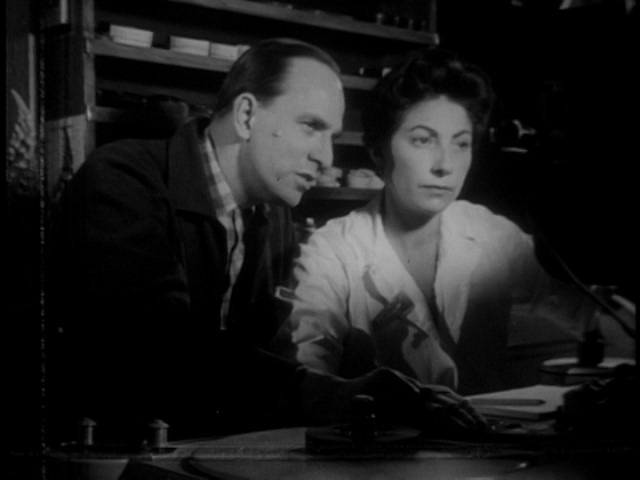 Screen capture from A Film Trilogy by Ingmar Bergman