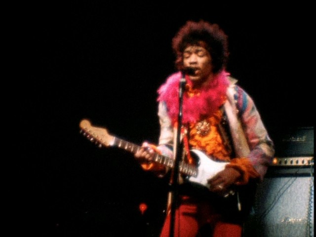 Screen capture from Jimi Plays Monterey & Shake! Otis at Monterey