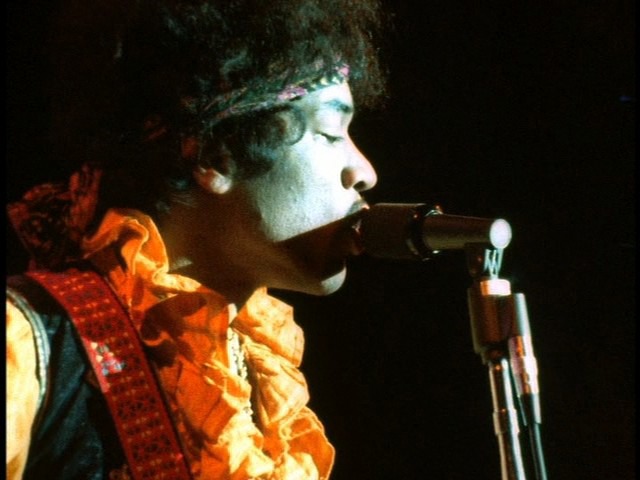 Screen capture from Jimi Plays Monterey & Shake! Otis at Monterey