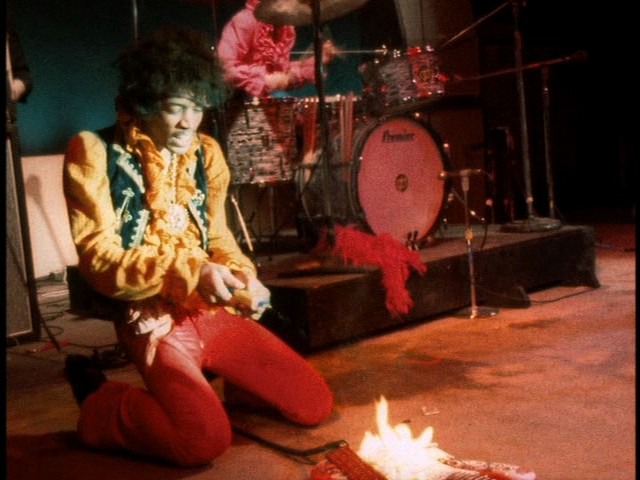 Screen capture from Jimi Plays Monterey & Shake! Otis at Monterey