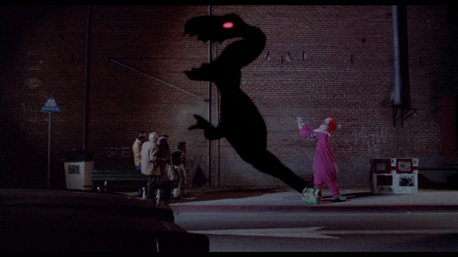 Screen capture from Killer Klowns from Outer Space