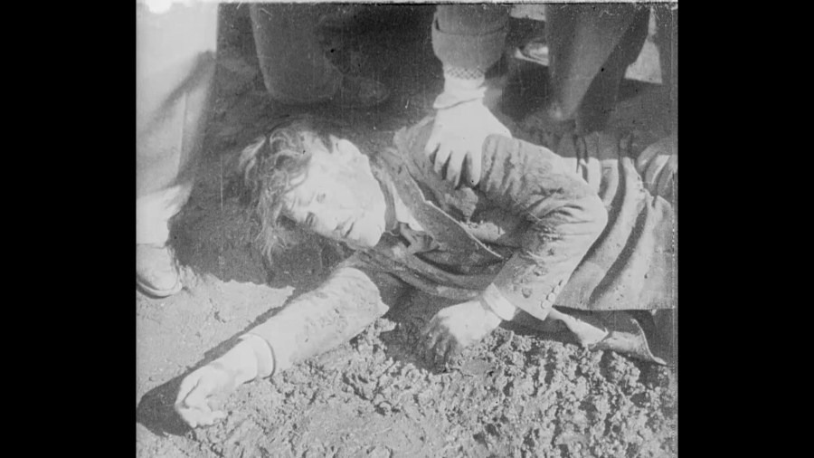 Screen capture from L'Age d'or / Un Chien Andalou