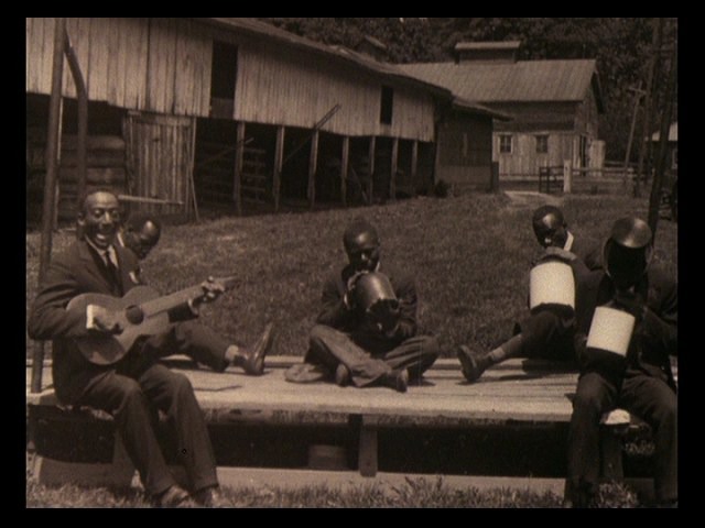 Screen capture from Louie Bluie