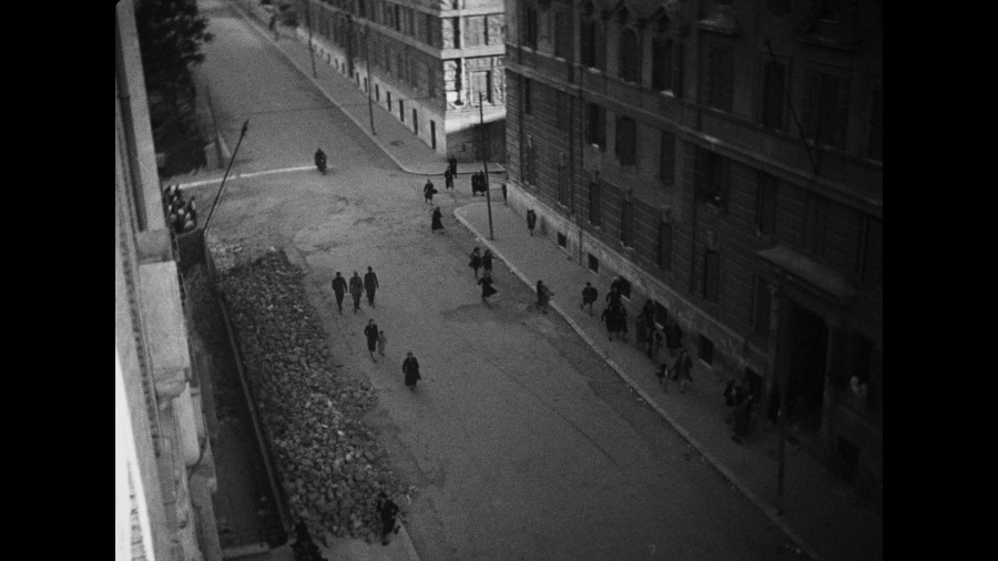 Screen capture from Rome Open City