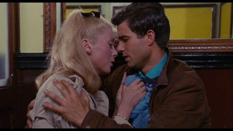 Screen capture from The Umbrellas of Cherbourg