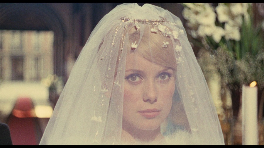 Screen capture from The Umbrellas of Cherbourg