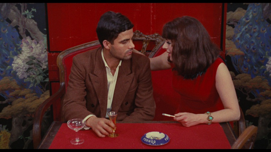 Screen capture from The Umbrellas of Cherbourg