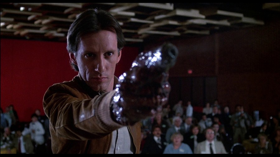 Screen capture from Videodrome