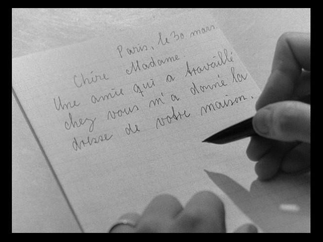 Screen capture from Vivre sa vie
