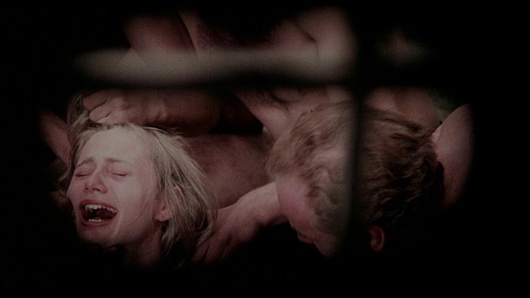 Screen capture from Salo, or the 120 Days of Sodom