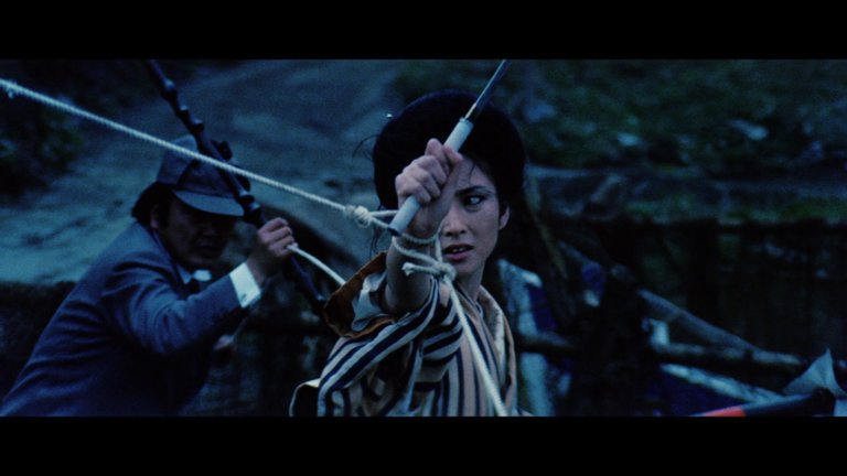 Screen capture from The Complete Lady Snowblood