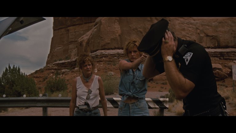 Screen capture from Thelma & Louise