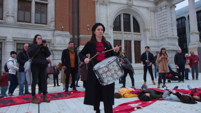 Screen capture from All the Beauty and the Bloodshed