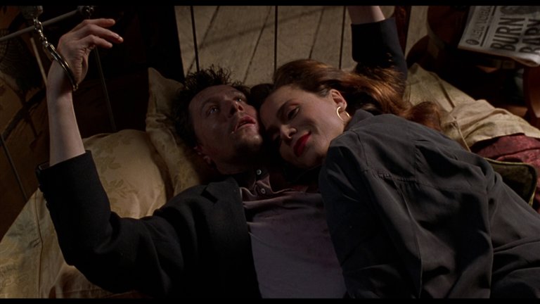 Screen capture from Romeo is Bleeding