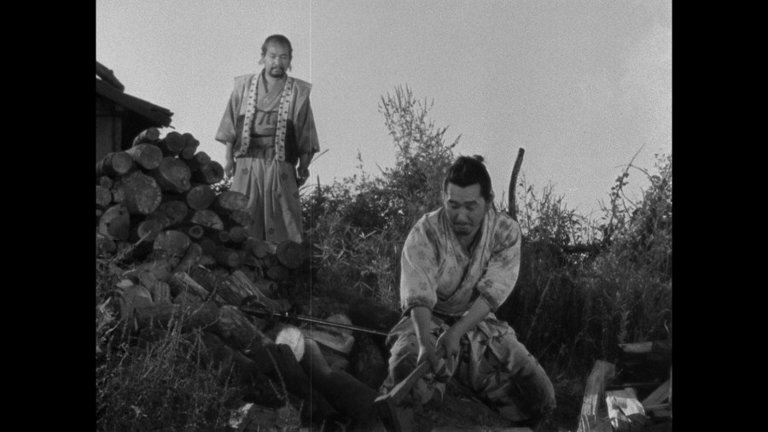 Screen capture from Seven Samurai
