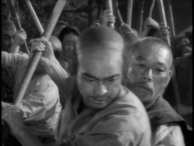 Screen capture from Seven Samurai
