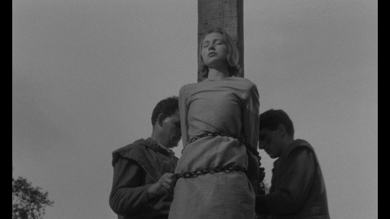 Screen capture from The Trial of Joan of Arc