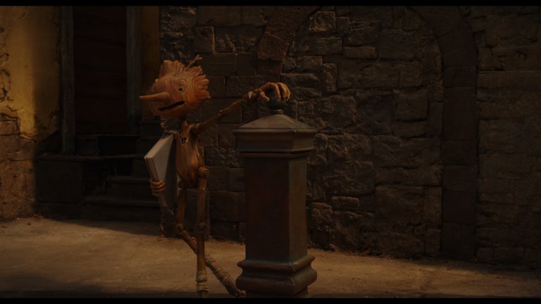 Screen capture from Guillermo del Toro’s Pinocchio
