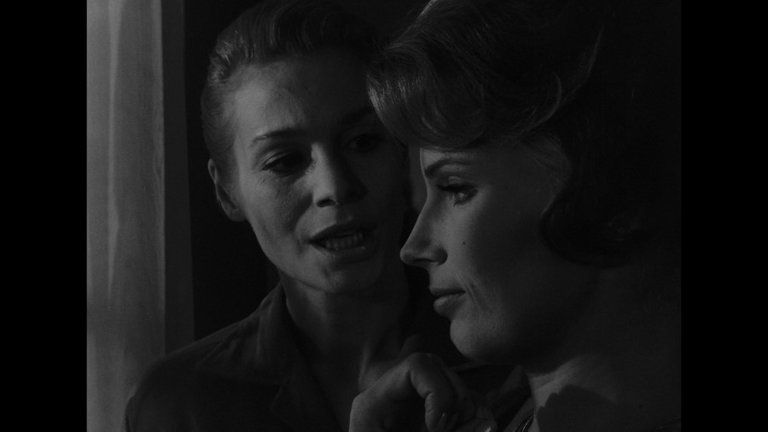 Screen capture from A Film Trilogy by Ingmar Bergman