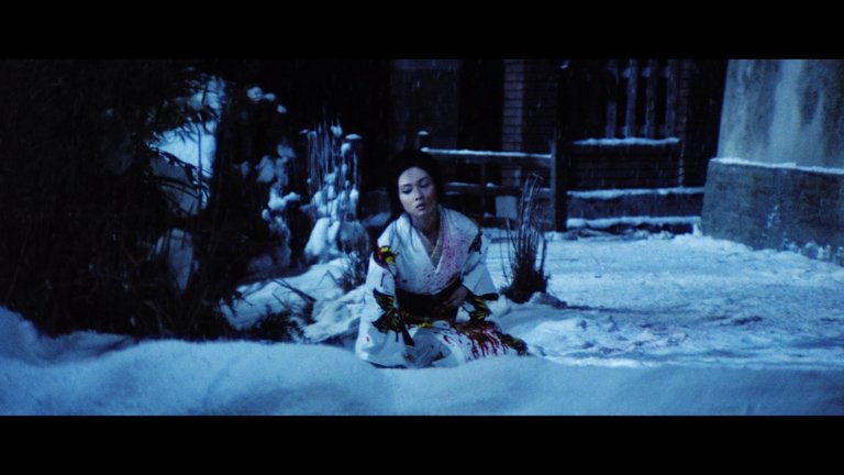Screen capture from The Complete Lady Snowblood