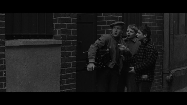 Screen capture from The 400 Blows with Antoine and Colette