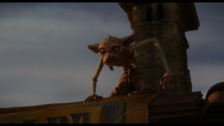 Screen capture from Guillermo del Toro’s Pinocchio