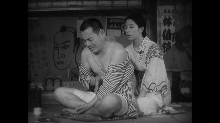 Screen capture from A Story of Floating Weeds / Floating Weeds: Two Films by Yasujiro Ozu