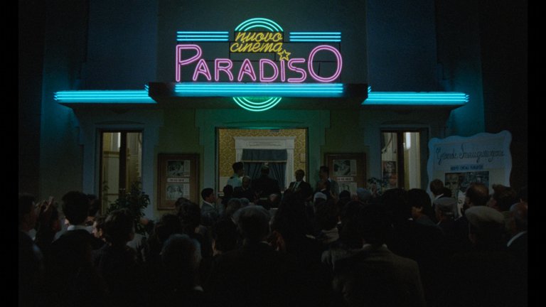 Screen capture from Cinema Paradiso