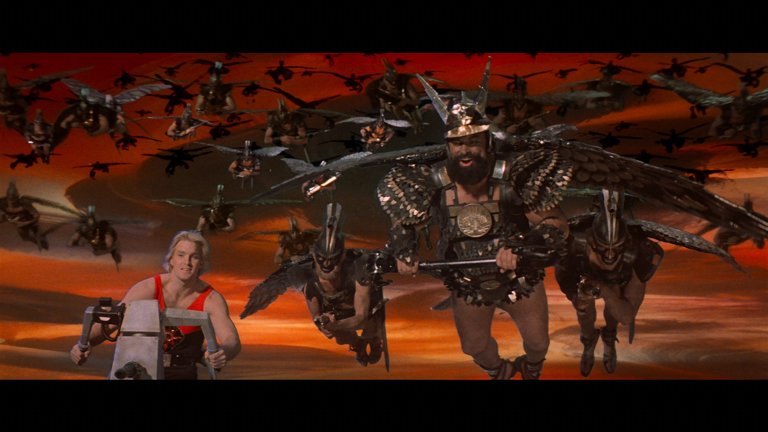 Screen capture from Flash Gordon