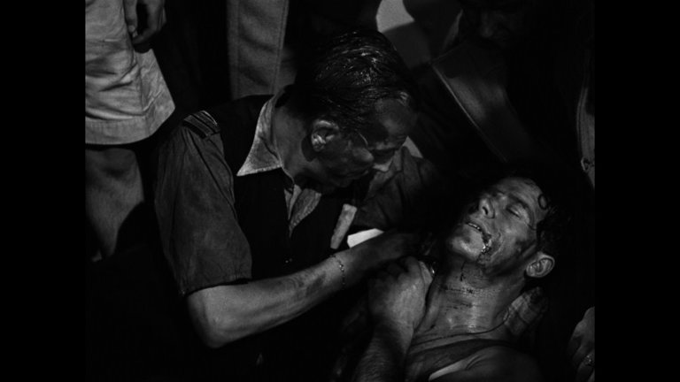 Screen capture from In Which We Serve