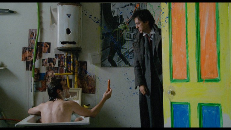 Screen capture from Withnail and I