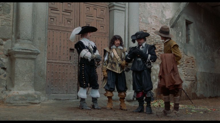 Screen capture from The Three Musketeers / The Four Musketeers: Two Films by Richard Lester