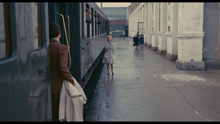 Screen capture from The Umbrellas of Cherbourg
