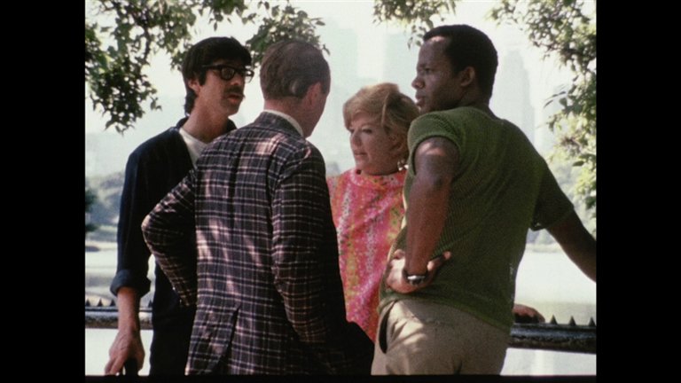 Screen capture from Symbiopsychotaxiplasm: Two Takes by William Greaves