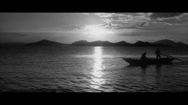 Screen capture from The Naked Island