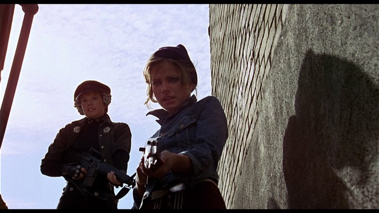 Screen capture from Switchblade Sisters