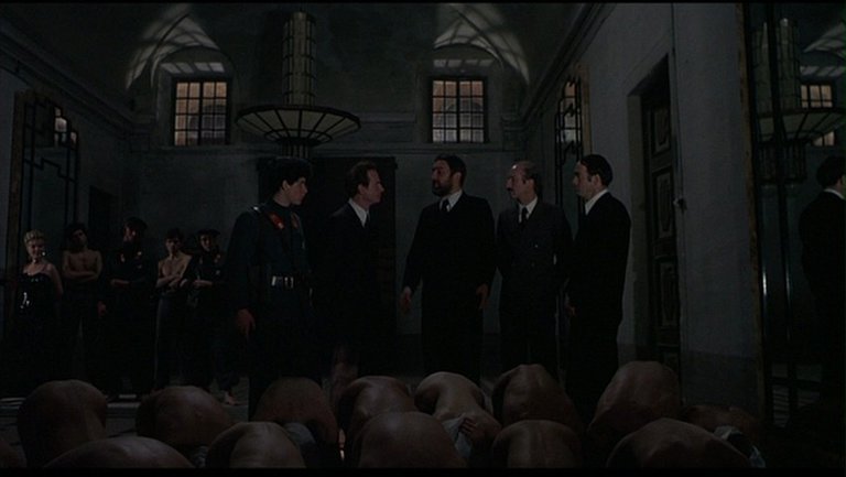 Screen capture from Salo, or the 120 Days of Sodom