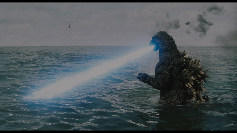 Screen capture from Godzilla vs. Biollante