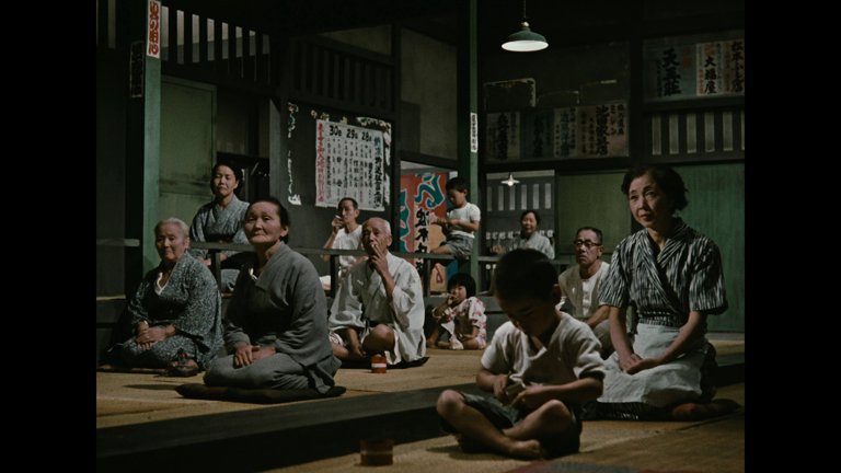 Screen capture from A Story of Floating Weeds / Floating Weeds: Two Films by Yasujiro Ozu