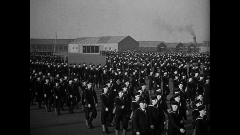 Screen capture from In Which We Serve