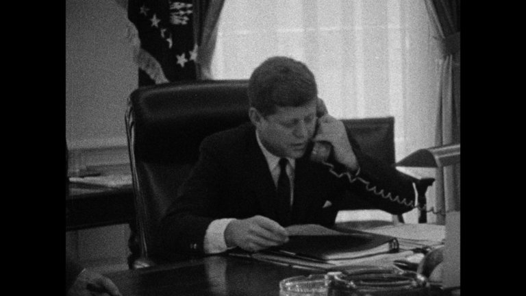 Screen capture from The Kennedy Films of Robert Drew & Associates
