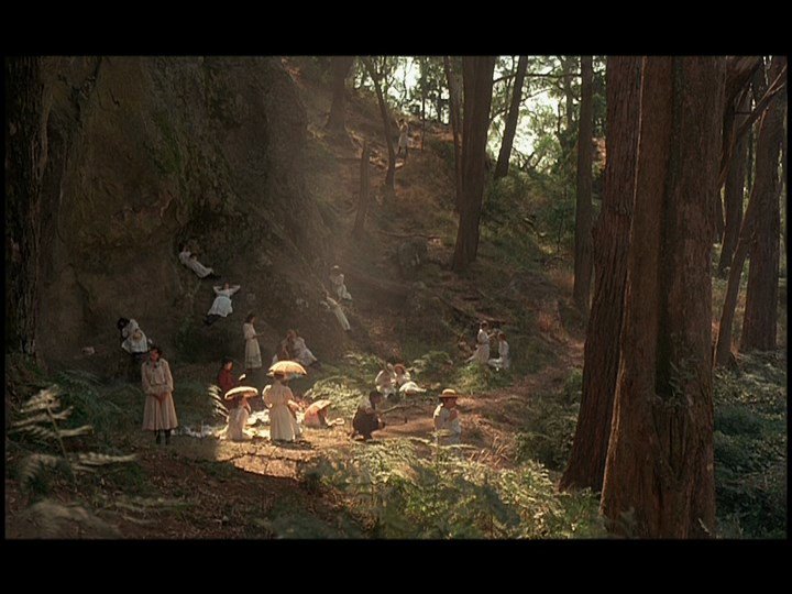 Screen capture from Picnic at Hanging Rock
