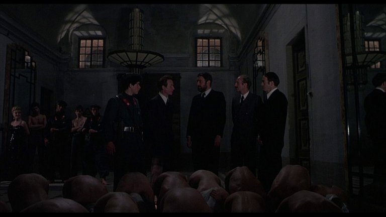 Screen capture from Salo, or the 120 Days of Sodom