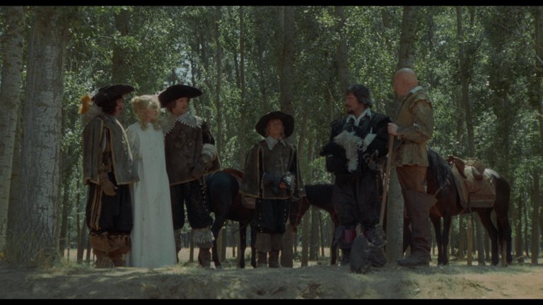 Screen capture from The Three Musketeers / The Four Musketeers: Two Films by Richard Lester