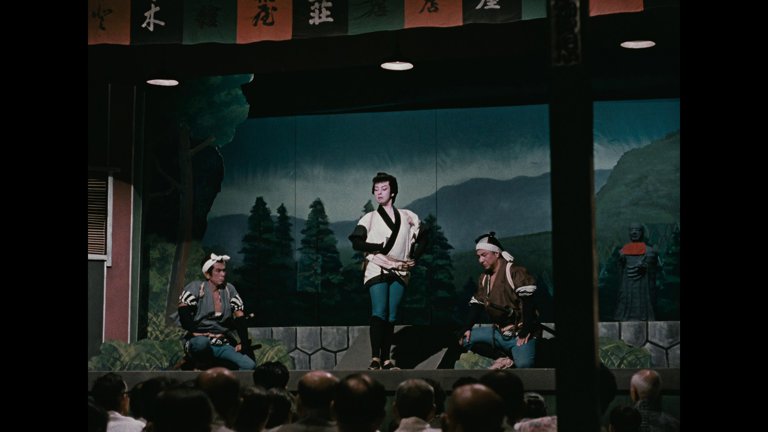 Screen capture from A Story of Floating Weeds / Floating Weeds: Two Films by Yasujiro Ozu