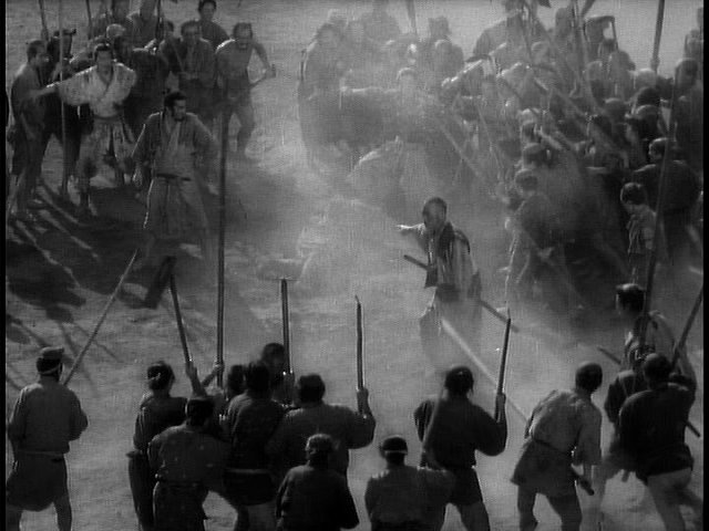 Screen capture from Seven Samurai