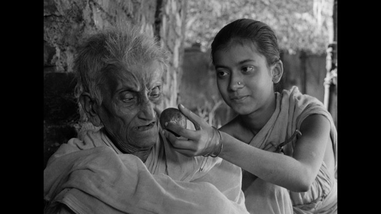 Screen capture from Pather Panchali