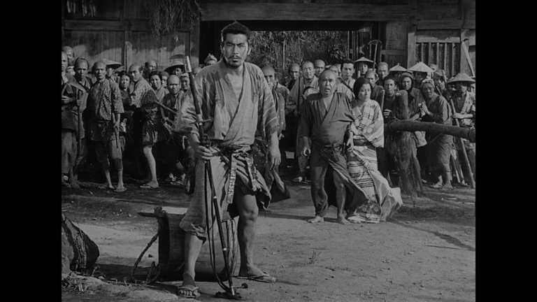 Screen capture from Seven Samurai