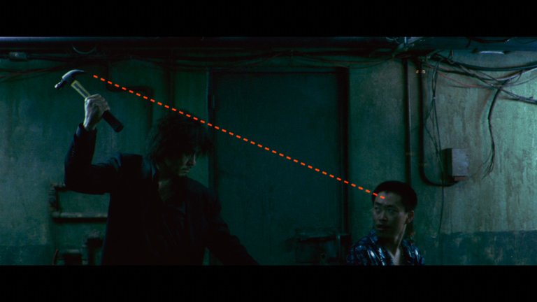 Screen capture from Oldboy